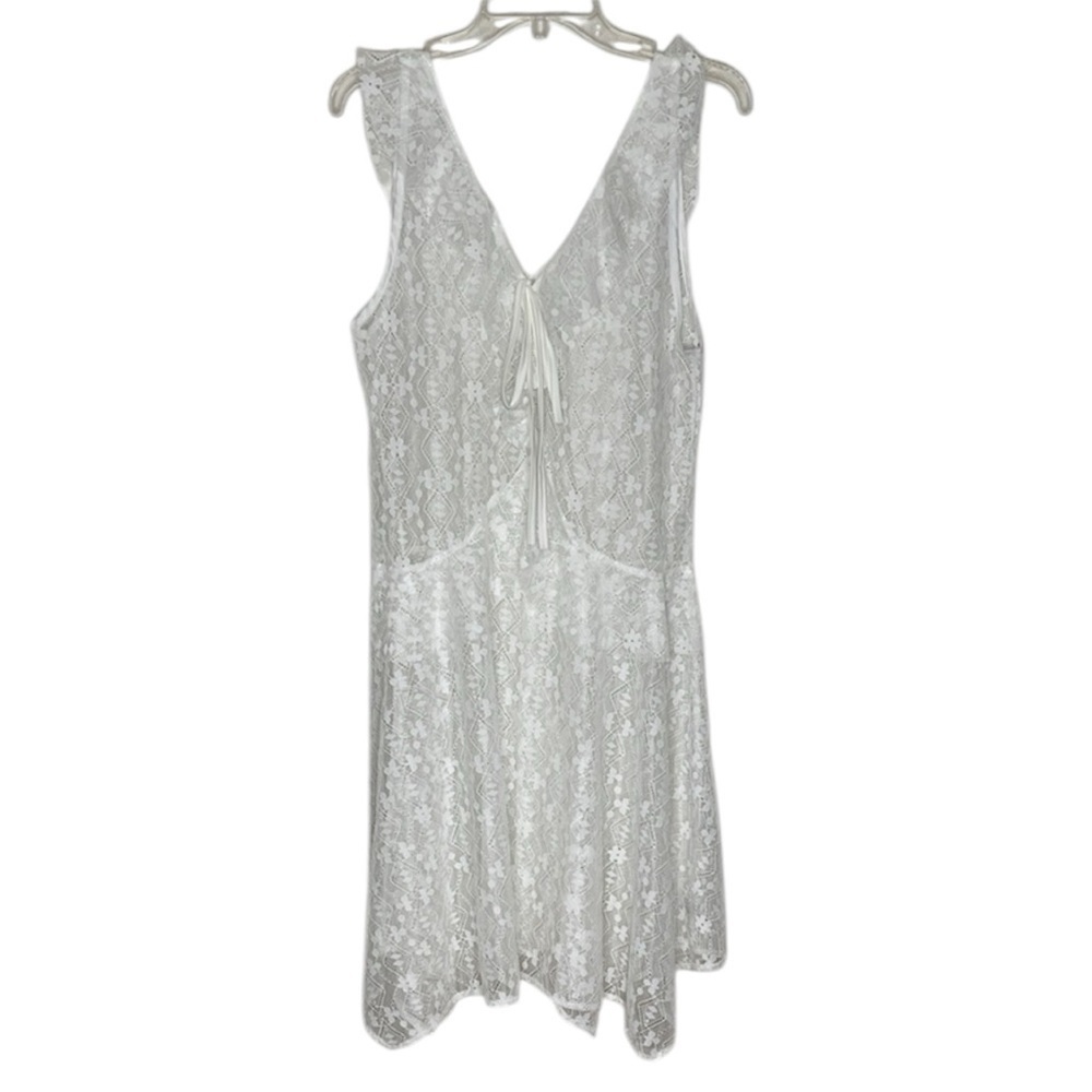 🆕 GY Elegant Simple White Lace Fashion Dress Size S